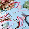 72Pcs 9 Colors TPU Spiral Rope for Keychain AJEW-CO0001-09-5