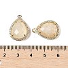 Natural Moonstone Faceted Teardrop Pendants G-I382-01G-03-3