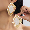 Alloy Enamel Stud Earrings for Women WG853BF-02-1