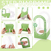 6 Sets 3 Colors Paper Flower Packing Baskets CON-TA0001-40-4