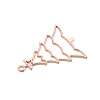 Rack Plating Alloy Open Back Bezel Pendants PALLOY-Q351-10RG-FF-2