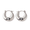 316 Stainless Steel Hoop Earrings EJEW-I282-01B-01P-1