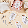 50Pcs Stainless Steel Keychains KEYC-MA0001-02-4