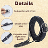 Medieval PU Leather Waist Belts with Alloy Chains Tassel AJEW-WH0709-227B-4