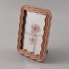 Resin Wavy Edge Photo Frame Stand for Tabletop Display RE-JOYA7E4-01B-1