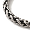 316 Surgical Stainless Steel Wheat Chain Viking Raven Skull Bracelets BJEW-Q349-05AS-03-3