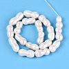Natural Baroque Keshi Pearl Beads Strands PEAR-S020-O04-3