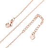 Brass Cable Chain Necklaces NJEW-D302-82RG-4