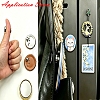 Magnetic Brass Secure Locking Pin Backs KK-CBA408C-01P-4