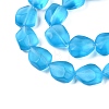 Frosted Glass Beads Strands GLAA-T023-30G-3