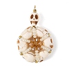 Dyed Synthetic Turquoise Pendants PALLOY-MZ01396-1
