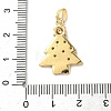 Christmas Brass Micro Pave Cubic Zirconia Pendants LS-KK-K305-07C-02-3