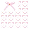 50Pcs Crown with Bowknot Alloy Polyester Single Face Satin Ribbon Garment Accessories JEWB-PH01300-1