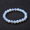 Opalite Beaded Stretch Bracelets X-BJEW-F203-01-6