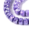 Anti-Tarnish Electroplate Glass Beads Strands GLAA-T025-10mm-11N-4