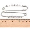 304 Stainless Steel Safety Pins Brooch Findings STAS-K252-05D-P-3