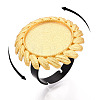 Adjustable Alloy & Iron Bezel Cup Ring Base with Rotatable Tray MAK-T012-11G-4