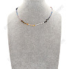 Vintage Round Glass Seed Beaded Necklaces for Women KY5585-1-1