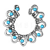 Titanium Rhinestone Nipple Rings WG76523-04-1