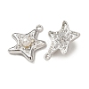 Alloy & ABS Imitation Pearl & Rhinestone Pendants FIND-K030-18C-P-2