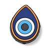Evil Eye Theme Silicone Beads SL-CBACE28-03D-1