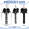 24Pcs Polyester & Rhinestone Keychains KEYC-TW0001-01-2