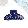 Moon & Star Pattern Acrylic Claw Hair Clips PW-WG255E6-05-1