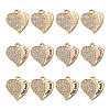 12Pcs 3 Colors Alloy Rhinestone Pendants FIND-TA0010-31-2