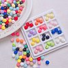 Baking Paint Opaque Acrylic Beads SACR-P035-10-1
