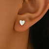 Heart Porcelain Stud Earrings WG0016-1-2