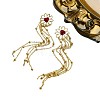 Iron Plastic Flower Tassel Stud Earrings FS-WG443FE-01-5