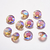 Faceted Glass Rhinestone Charms RGLA-F051-10mm-223PS-1