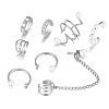 Alloy Cuff Earrings Kits WG0D93E-12-1