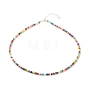 Glass Seed Beaded Necklace X-NJEW-JN03825-01-1