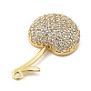 Brass Micro Pave Cubic Zirconia Pendants KK-L228-08G-01-2