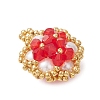 Glass Seed Beaded Pendants PALLOY-MZ01288-01-2