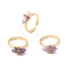 Natural Lepidolite Cuff Rings GG-CBA0B5A-03G-02-4