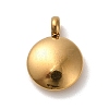 304 Stainless Steel Black Enamel Charms STAS-R009-01G-K-4