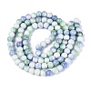 Opaque Ombre Effect Dyed Glass Beads Strands GLAA-Q106-04A-10-2