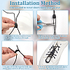 Polyester Quick Release Shoelace Kits DIY-WH0786-63-4