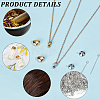 2Pcs 2 Colors 304 Stainless Steel Heart Urn Ashes Necklaces NJEW-CN0001-28B-5