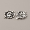 Tibetan Style Alloy Connector Rhinestone Settings FIND-CJC0016-20AS-1