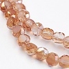 Electroplate Glass Beads EGLA-D028-20-4