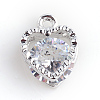 Heart Alloy Charms X-ZIRC-R007-043A-02-2