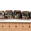 Handmade Dichroic Foil Glass Beads Strands DICH-U001-07K-4