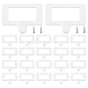 25Pcs Rectangle Zinc Alloy Label Frame Card Holder AJEW-FH0008-75A-1