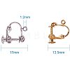 Brass Screw Clip Earring Converter KK-PH0021-02M-2