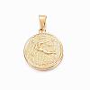 Real 18K Gold Plated 304 Stainless Steel Pendants STAS-H372-01L-1