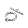 Non-Tarnish 304 Stainless Steel Ring Toggle Clasps X1-STAS-A092-09B-P-2