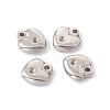 Non-Tarnish 201 Stainless Steel Pendant Rhinestone Settings STAS-C057-14P-4